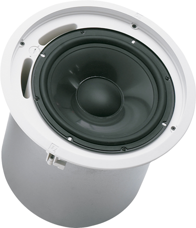 10" HIGH PERFORMANCE IN CEILING SUBWOOFER WITH CAN ENCLOSURE, TILE RAILS, AND MOUNTING RING